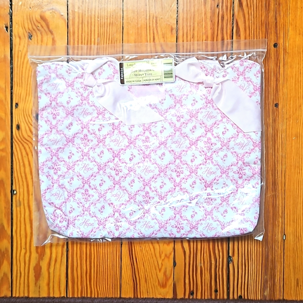 2009 Longaberger Hope Print Tote Bag